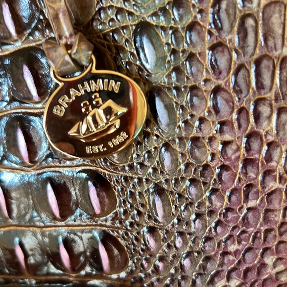 Brahmin Elaine Truffle Python crossbody bag - Picture 2 of 10